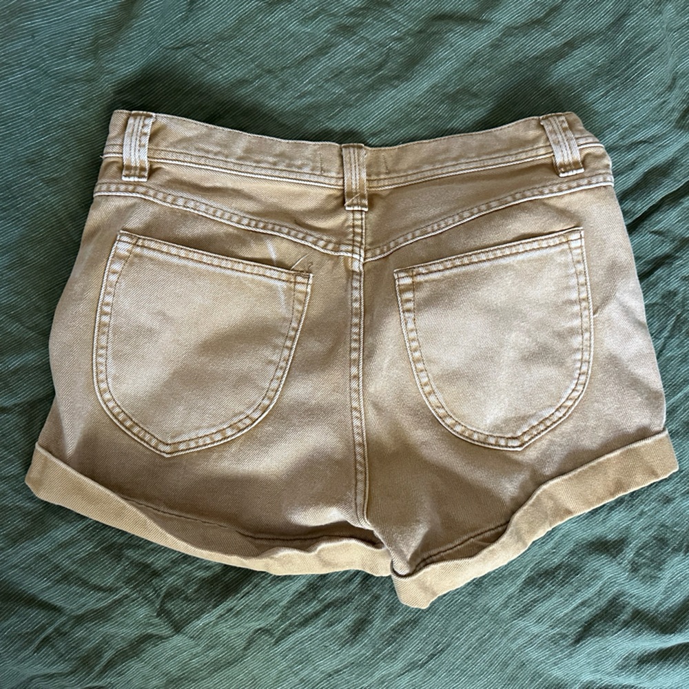 Women's jeans Tan denim Shorts Free People size 28 - Picture 4 of 6